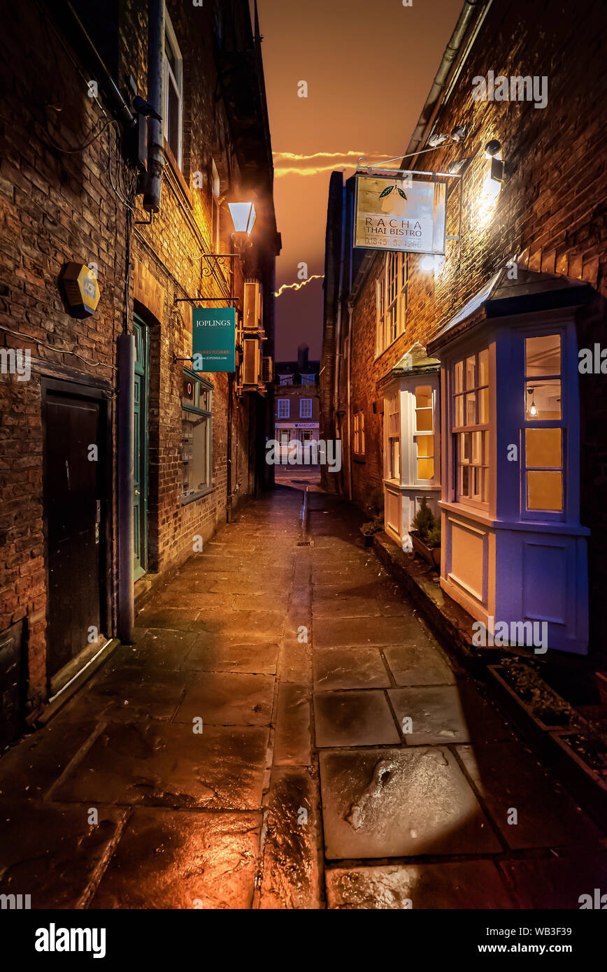 The Alleyways of Thirsk Stock Photo