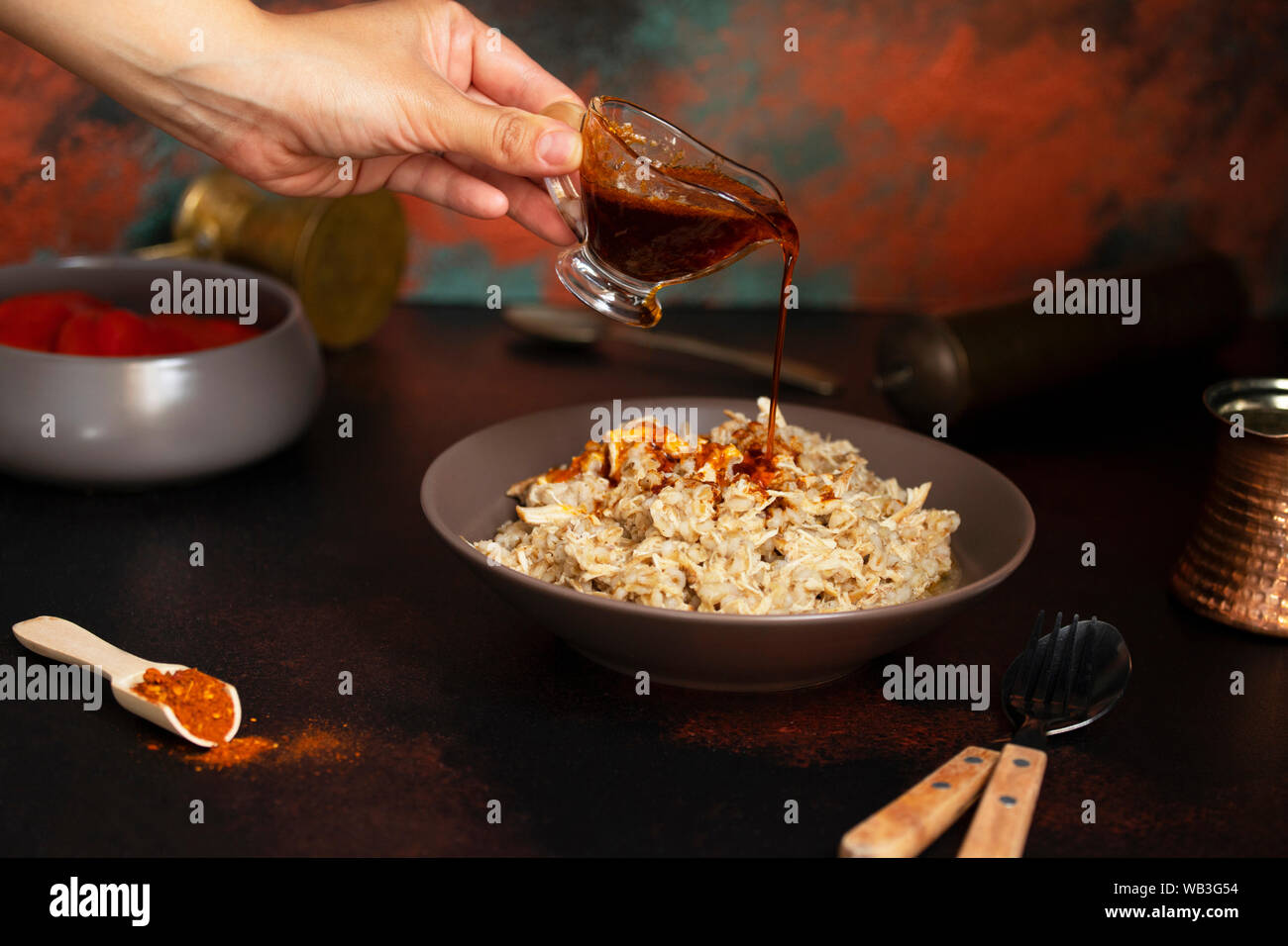 Traditional for Turkish, Greek and Iranian cuisine, a dish called