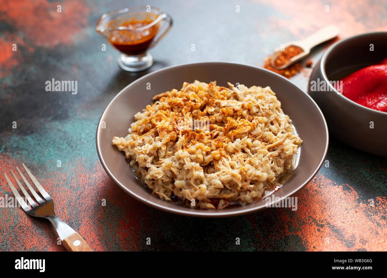 Traditional for Turkish, Greek and Iranian cuisine, a dish called