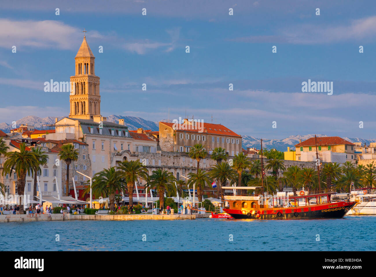 Split Harbour, Split, Dalmatian Coast, Croatia, Europe Stock Photo