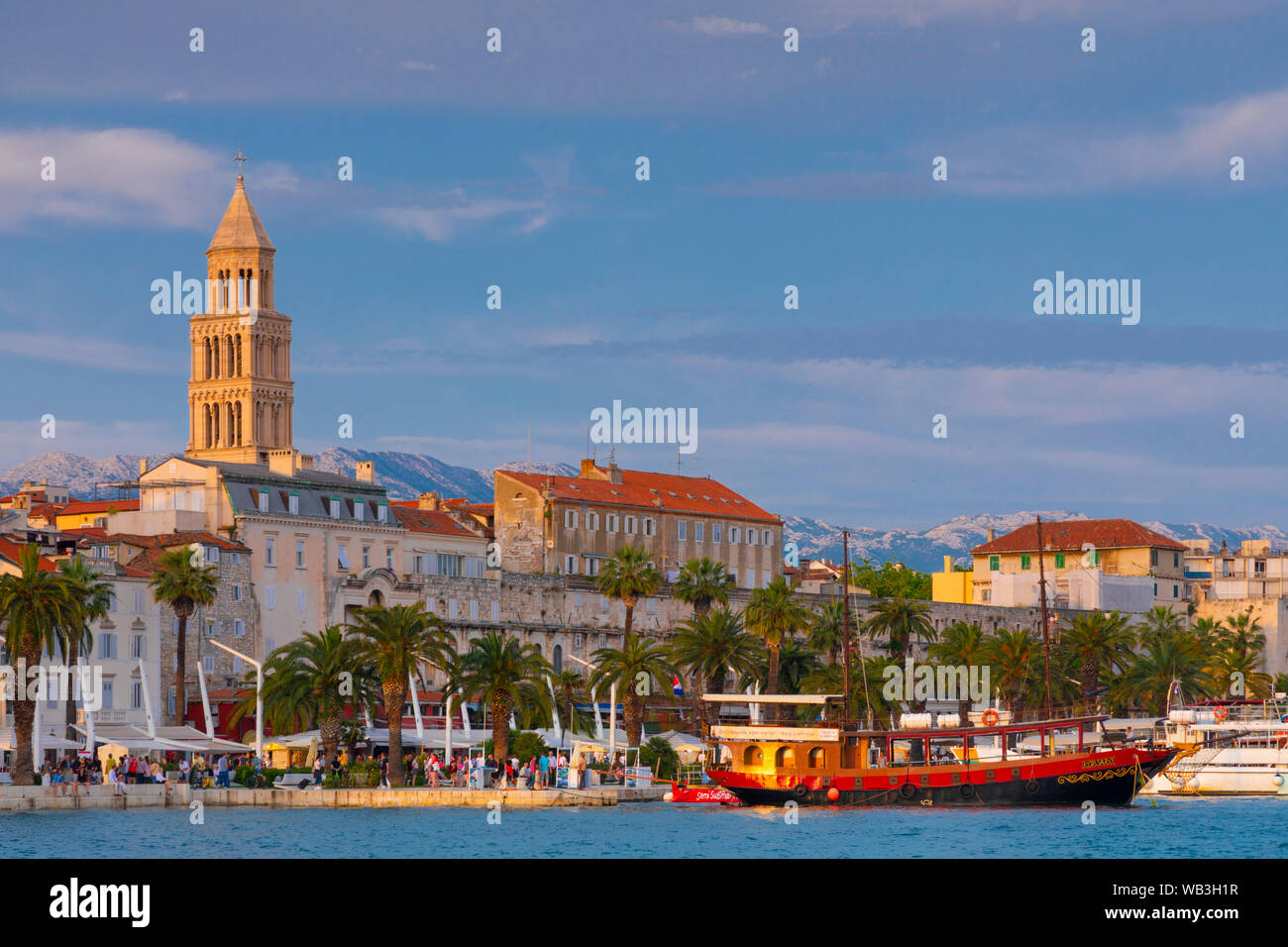 Split Harbour, Split, Dalmatian Coast, Croatia, Europe Stock Photo