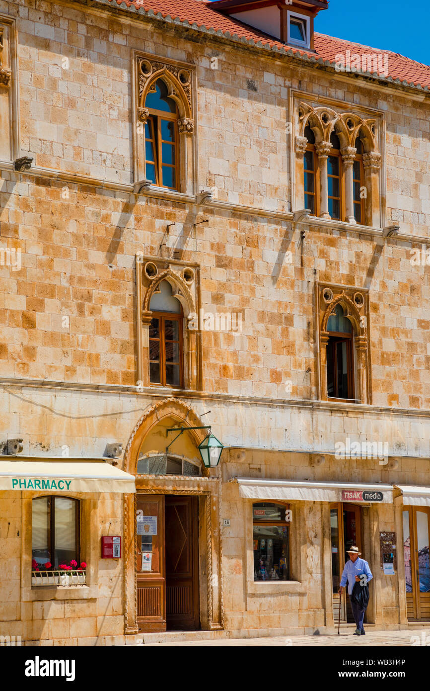 Hvar Town, Hvar, Dalmatian Coast, Croatia, Europe Stock Photo