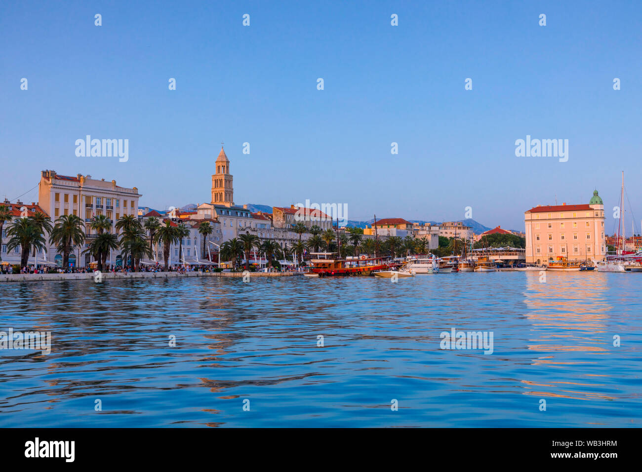 Split Harbour, Split, Dalmatian Coast, Croatia, Europe Stock Photo