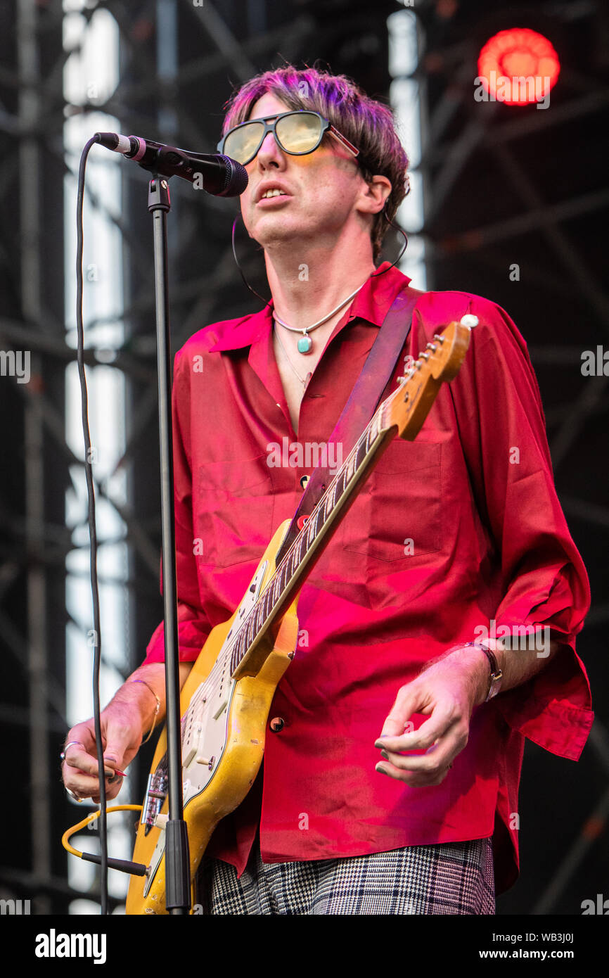 Turin Italy. 23 August 2019. The American rock band DEERHUNTER performs live on stage at Spazio 211 during the 'Todays Festival 2019' Stock Photo