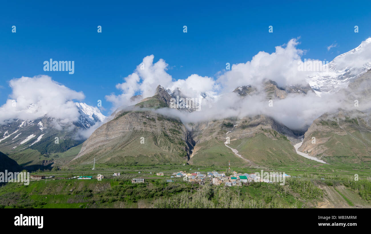 Photo of Himalayan Village in Mountains in India Stock Photo Alamy