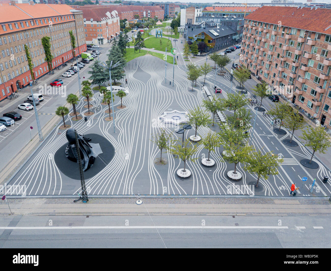 Superkilen Park in Copenhagen, Denmark Stock Photo - Alamy