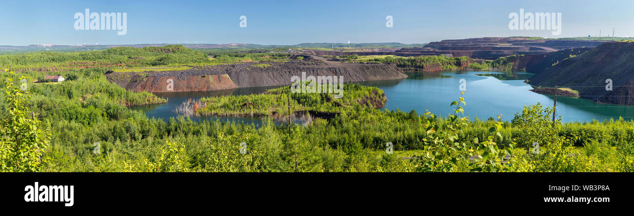 Iron Ore Mine Scenic View Stock Photo