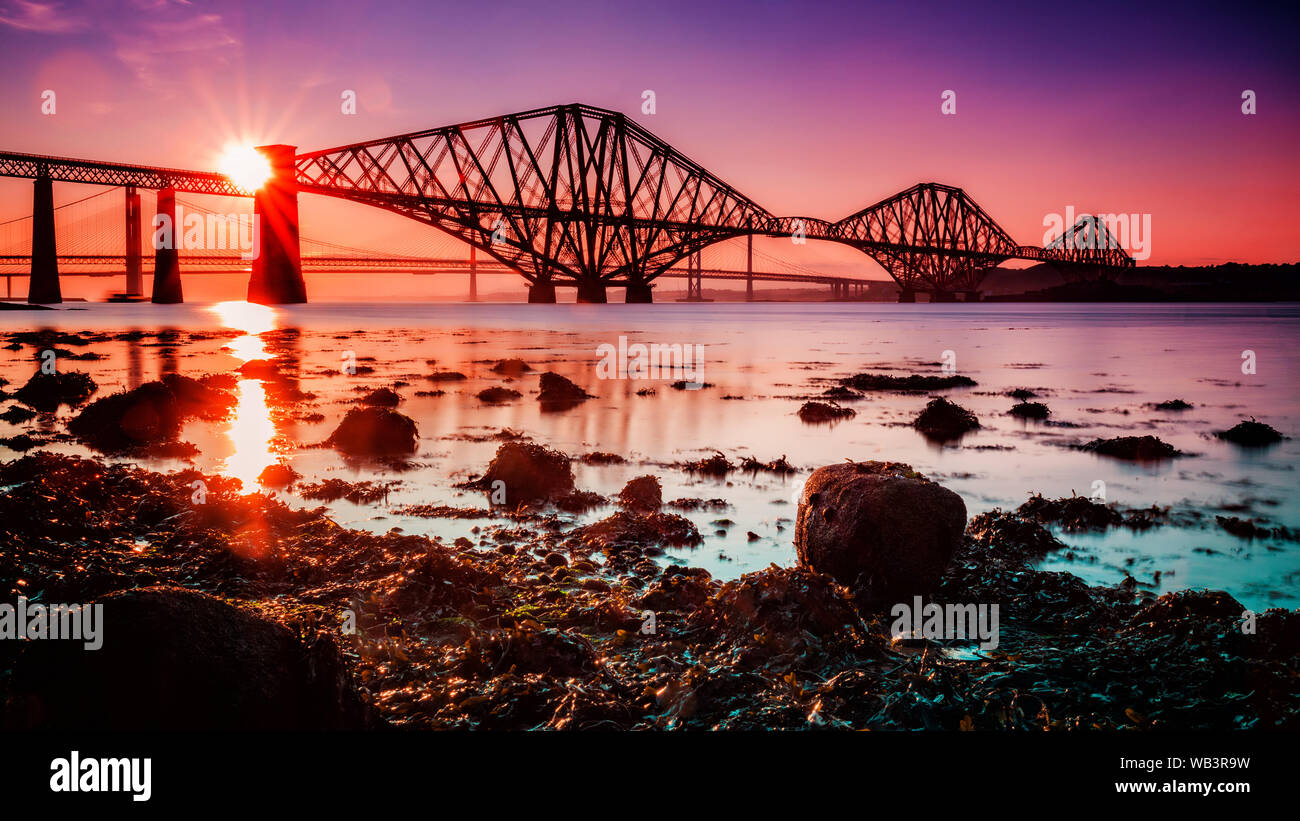 Forth Bridge Sunset Hi res Stock Photography And Images Alamy