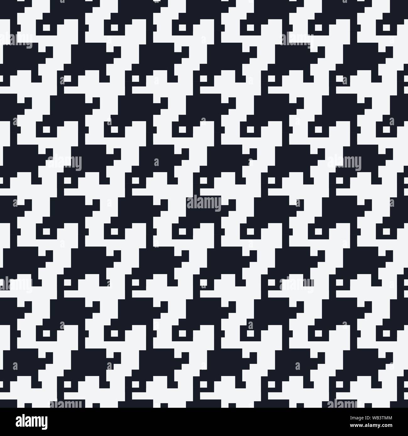 Hound tooth style vector seamless pattern Stock Vector