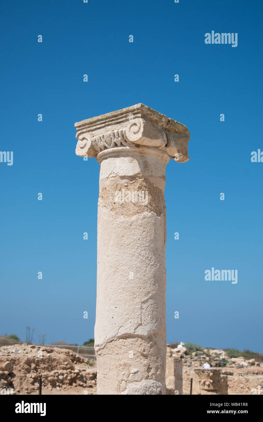 Pillars, Tombs of the Kings Stock Photo