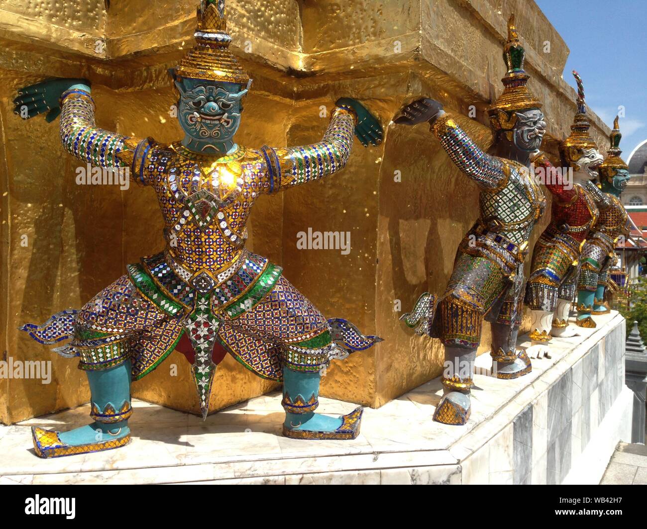 Grand Palace views in Bangkok in Thailand Stock Photo - Alamy