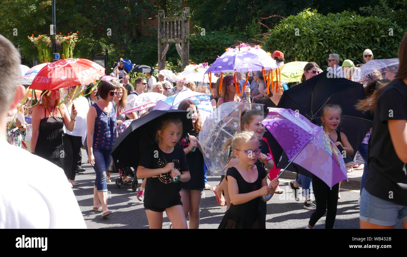 The Umbrella March opening the Congleton Jazz and Blues Festival on ...