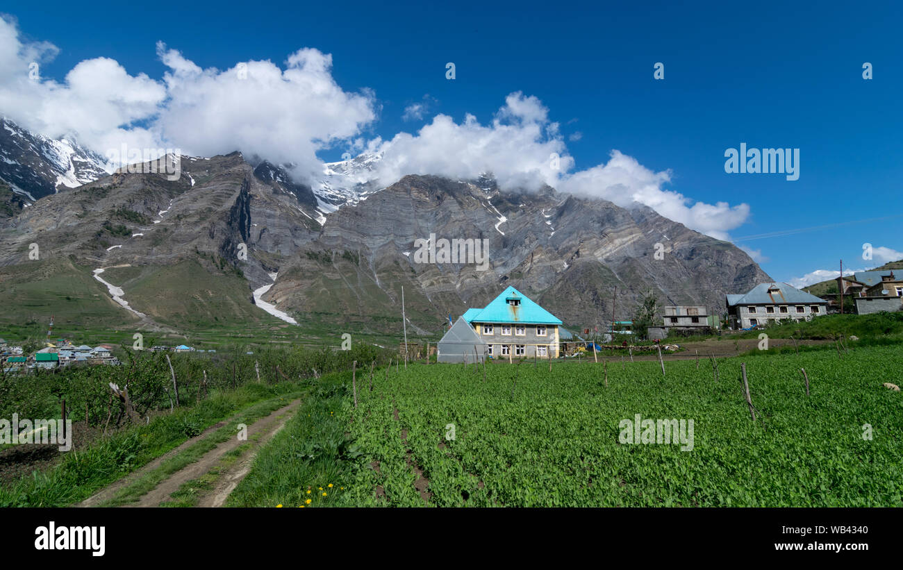 Photo of Himalayan Village in Mountains in India Stock Photo Alamy