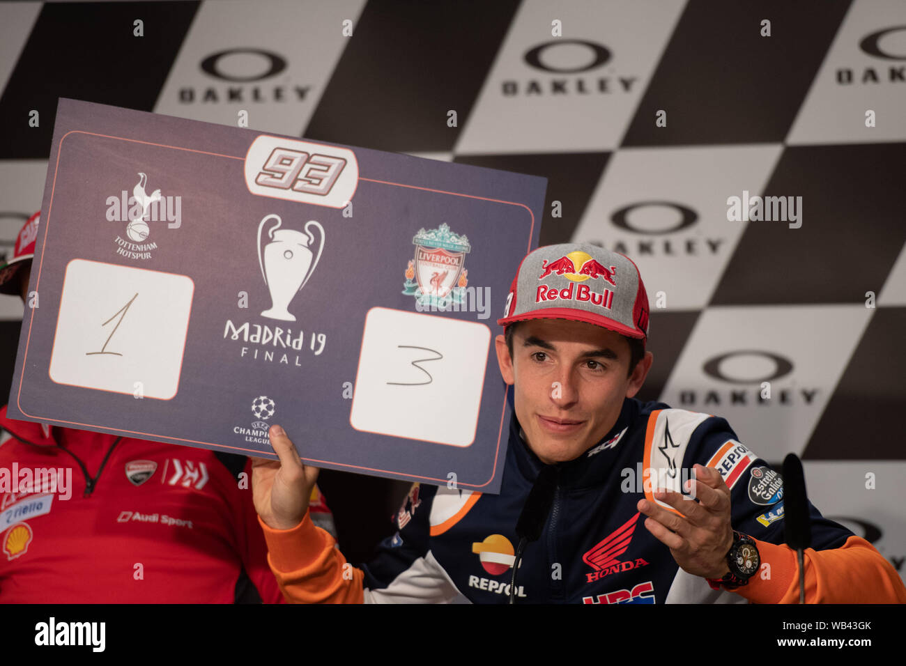 MARC MARQUEZ DURING THURSDAY PRESS CONFERENCE IN MUGELLO CIRCUIT - MOTOGP GRAN PREMIO D´ITALY during Gran Premio D´Italy 2019 (mugello) - Conferenza S Stock Photo
