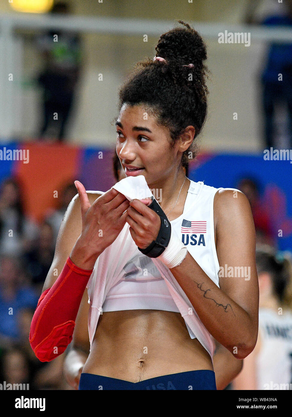 JORDAN THOMPSON during Nations League Women - United States Vs Italy,  Conegliano, Italy, 29 May 2019, Volleyball Italian Volleyball National Team  Stock Photo - Alamy