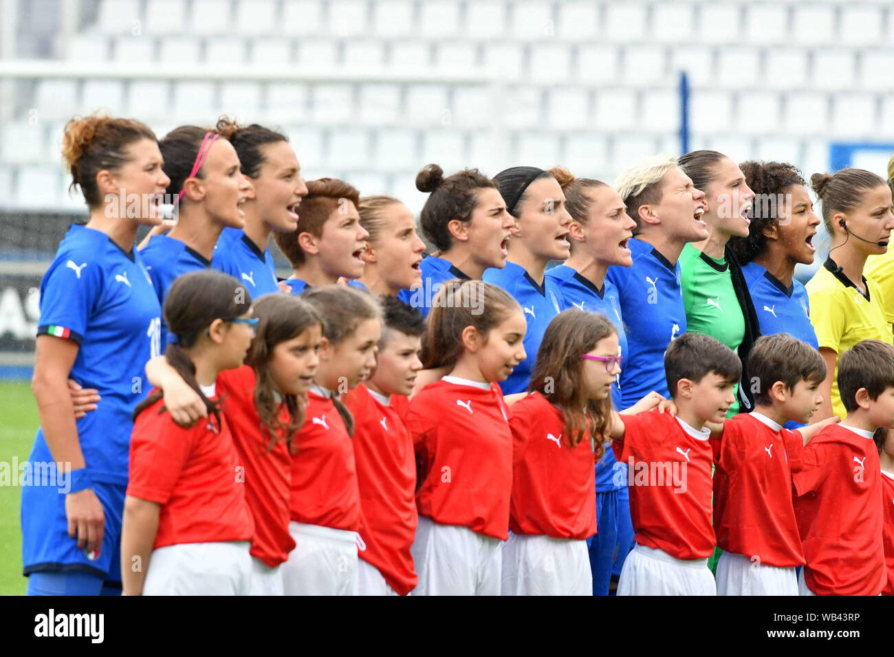 ITALY during Italy-svizzera Women, FERRARA, Italy, 29 May 2019, Football Italian Football Team Stock Photo