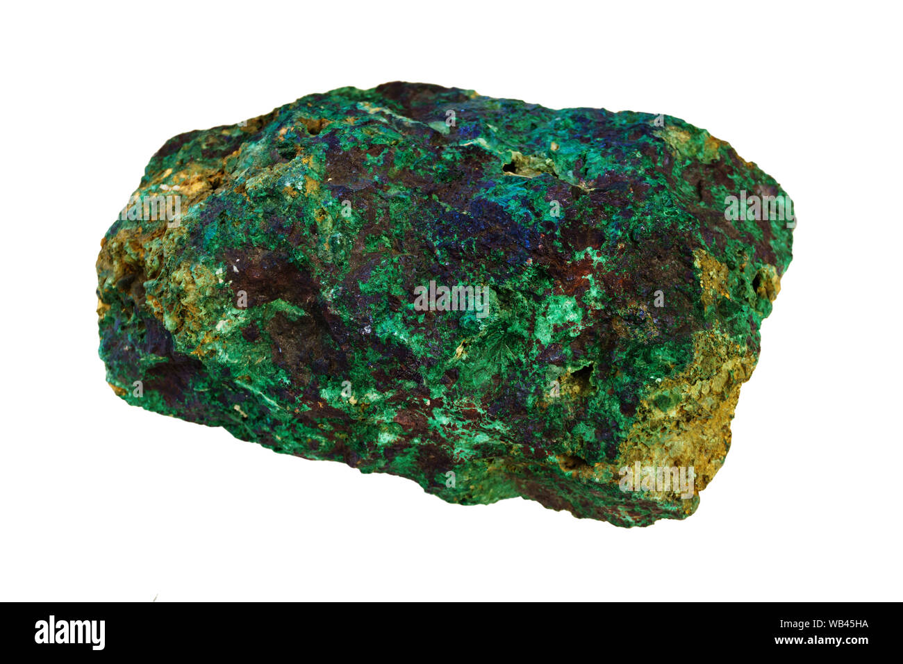 cuprite copper ore piece isolated on white background Stock Photo