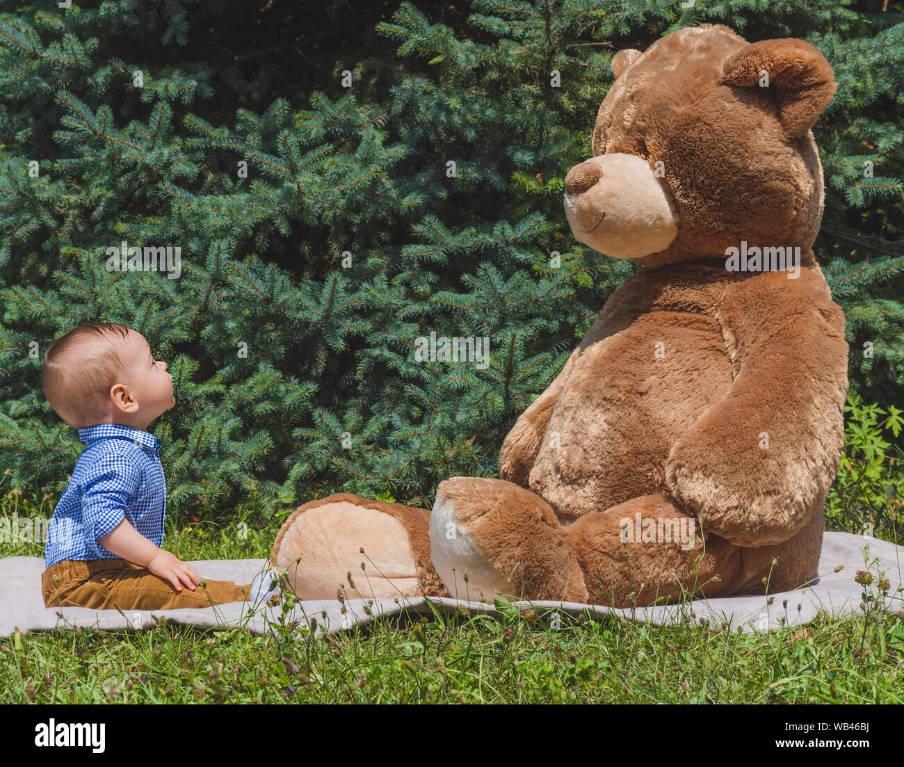 big teddy bear for baby boy