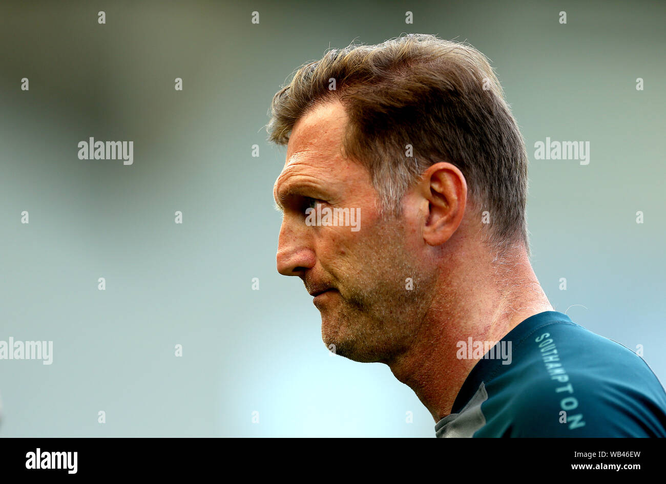 Southampton manager Ralph Hasenhuttl during the Premier League match at the AMEX Stadium, Brighton. Stock Photo