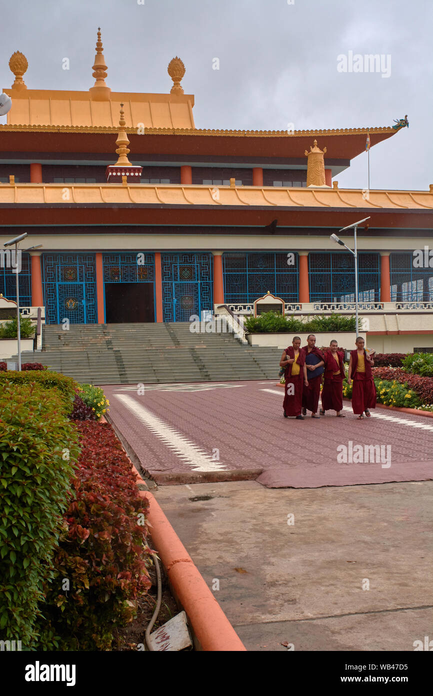 12-june-2013 Shar Gaden Monastery at Mundgod panchayat town in Uttara Kannada district Karnataka India Asia Stock Photo