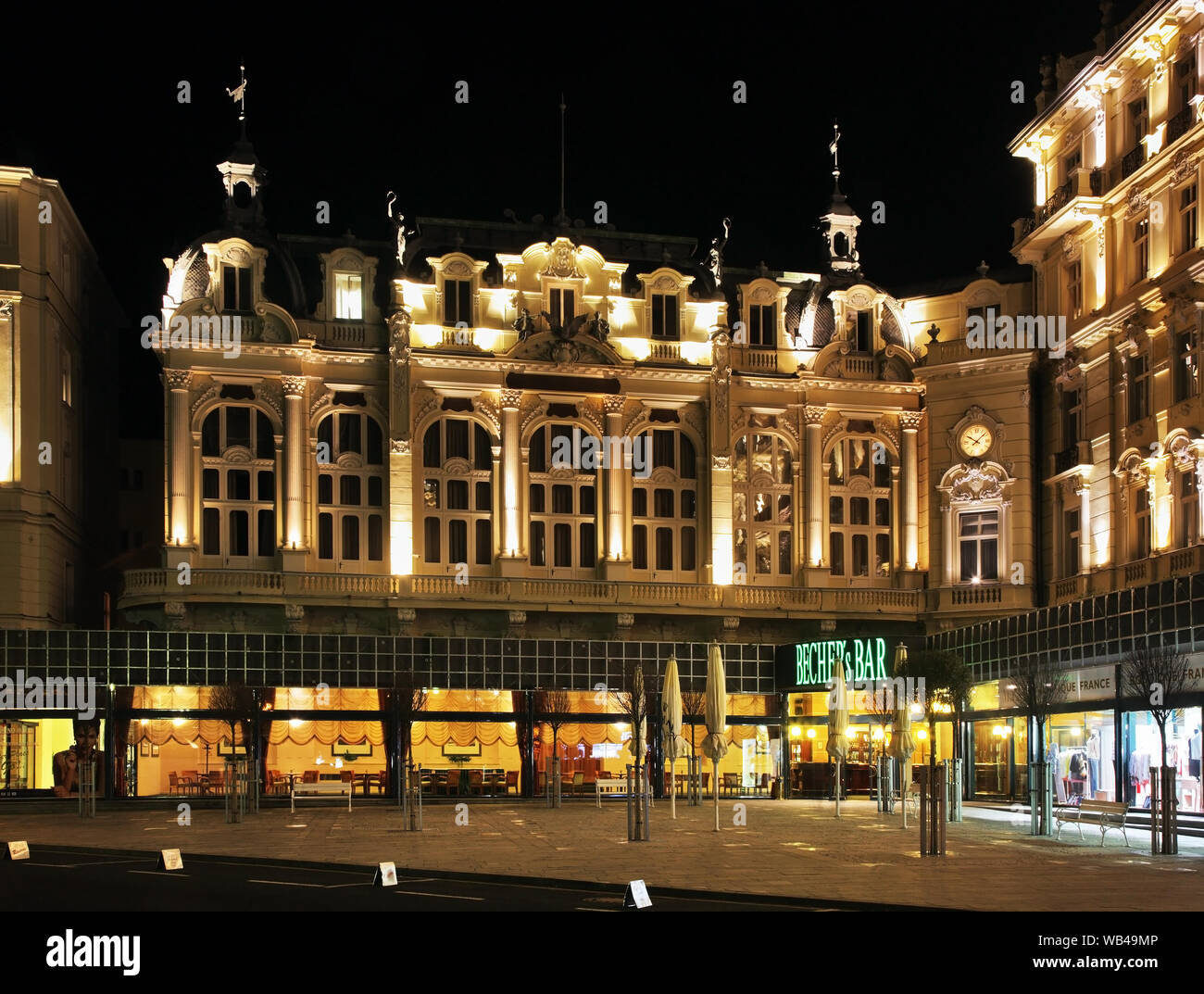 Grandhotel Pupp in Karlovy Vary. Bohemia. Czech Republic Stock Photo