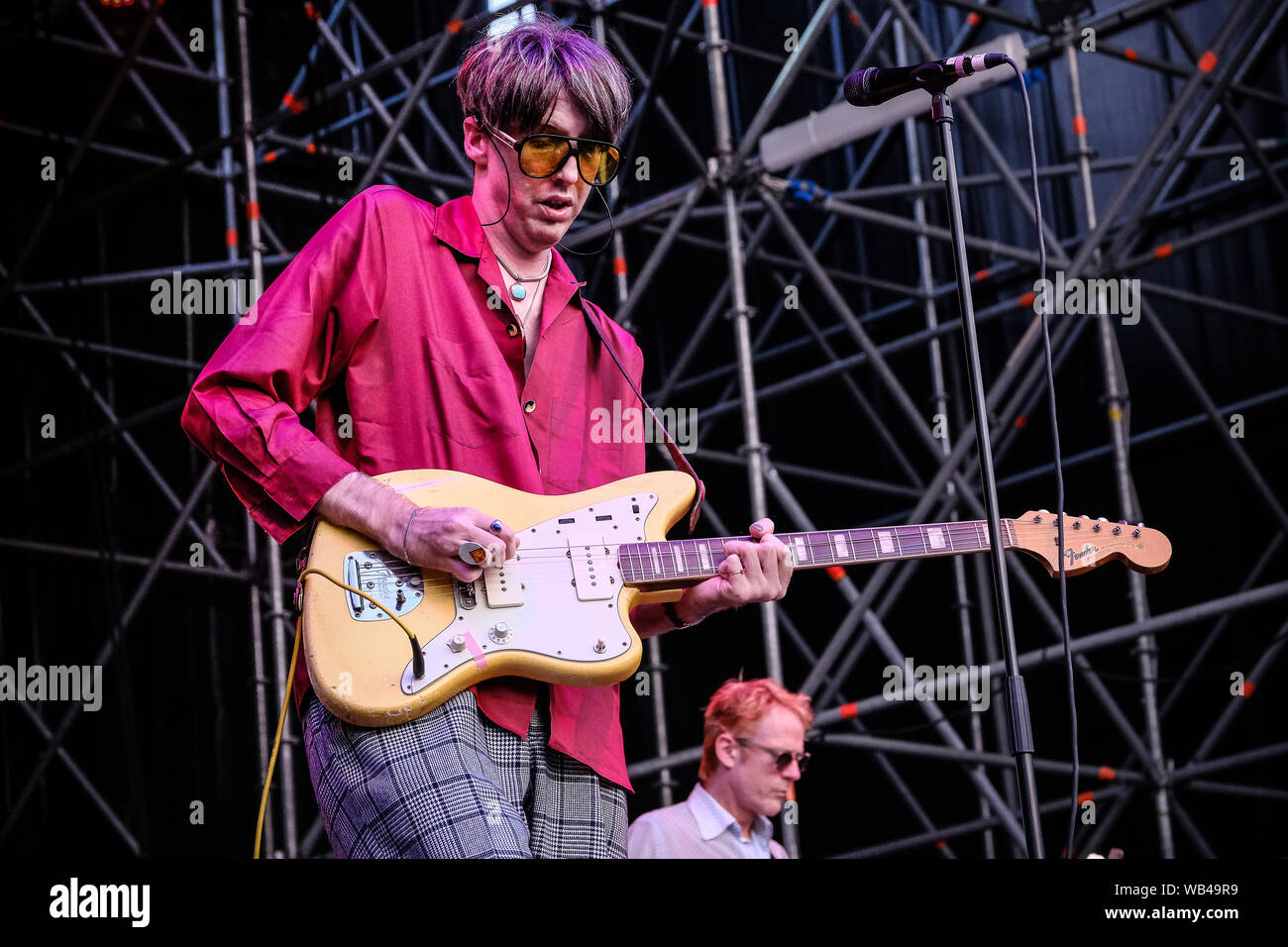 Torino, Italy. 23rd Aug, 2019. Deerhunter on stage at the 5th edition of the 'Todays Festival 2019'. (Photo by Bruno Brizzi/Pacific Press) Credit: Pacific Press Agency/Alamy Live News Stock Photo