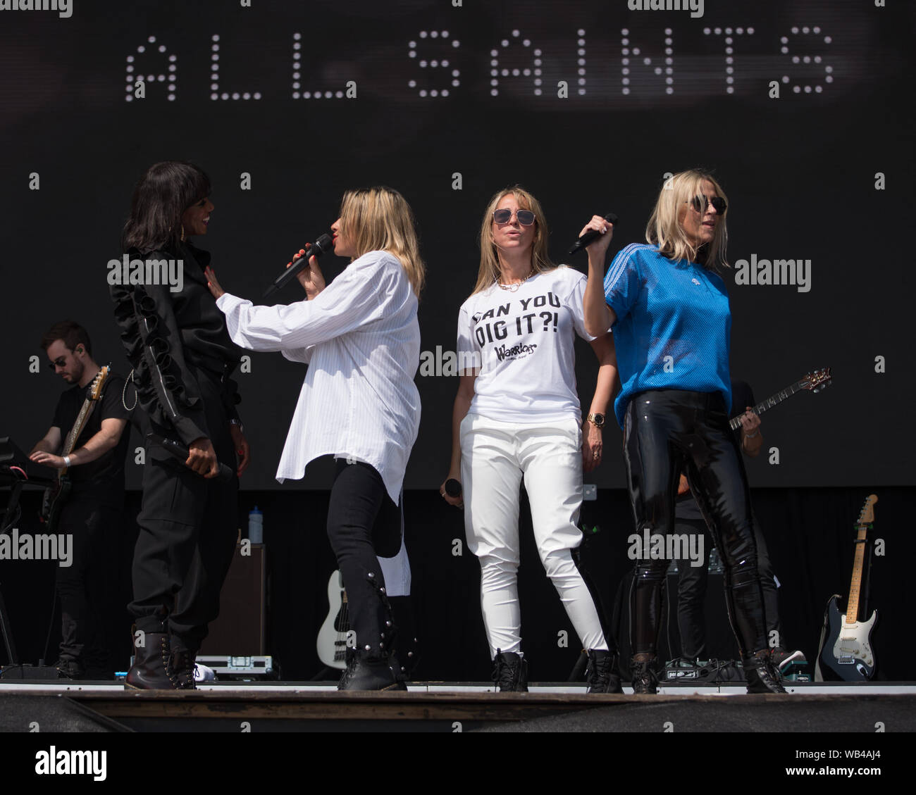 All Saints  - Melanie Blatt, Shaznay Lewis, Nicole Appleton, Natalie Appleton at Victorious Festival 2019 Stock Photo