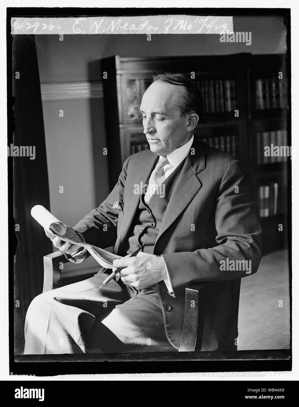 E.N. Meador of Mo., 10/4/29 Abstract/medium 1 negative glass ; 4 x 5