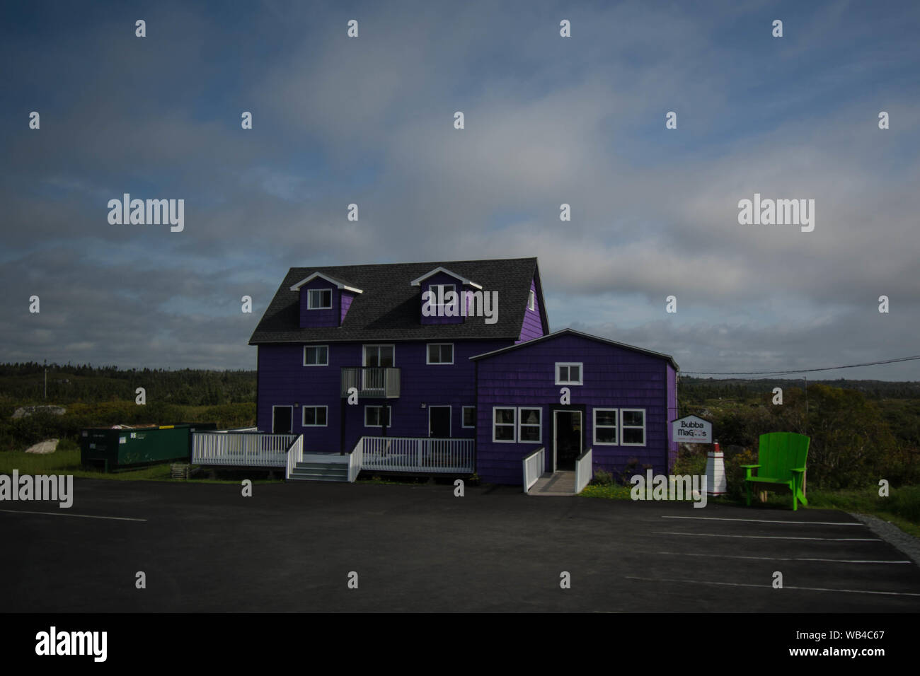 Bright Purple house Halifax Nova Scotia Canada Stock Photo Alamy