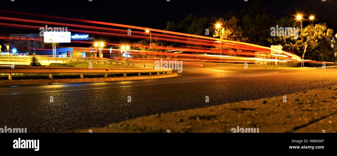 traffic lights exposure Stock Photo