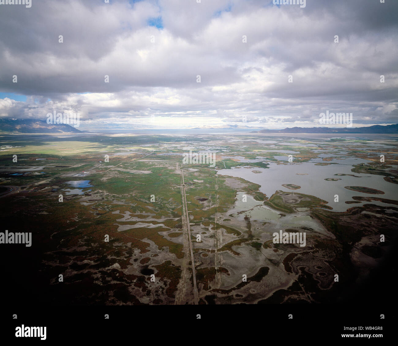 Eastern edge of the Great Salt Lake, Utah Stock Photo - Alamy 