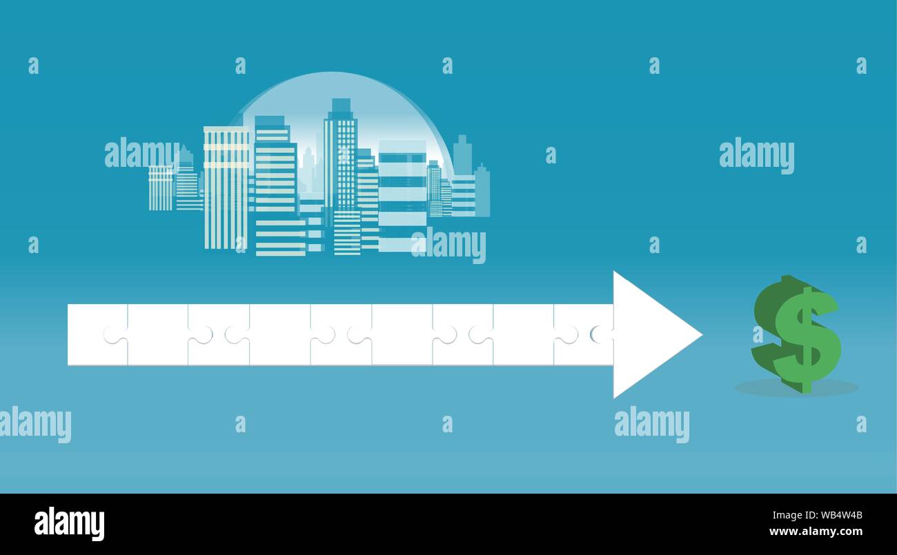 Real estate investment and return on rent opportunities concept Stock