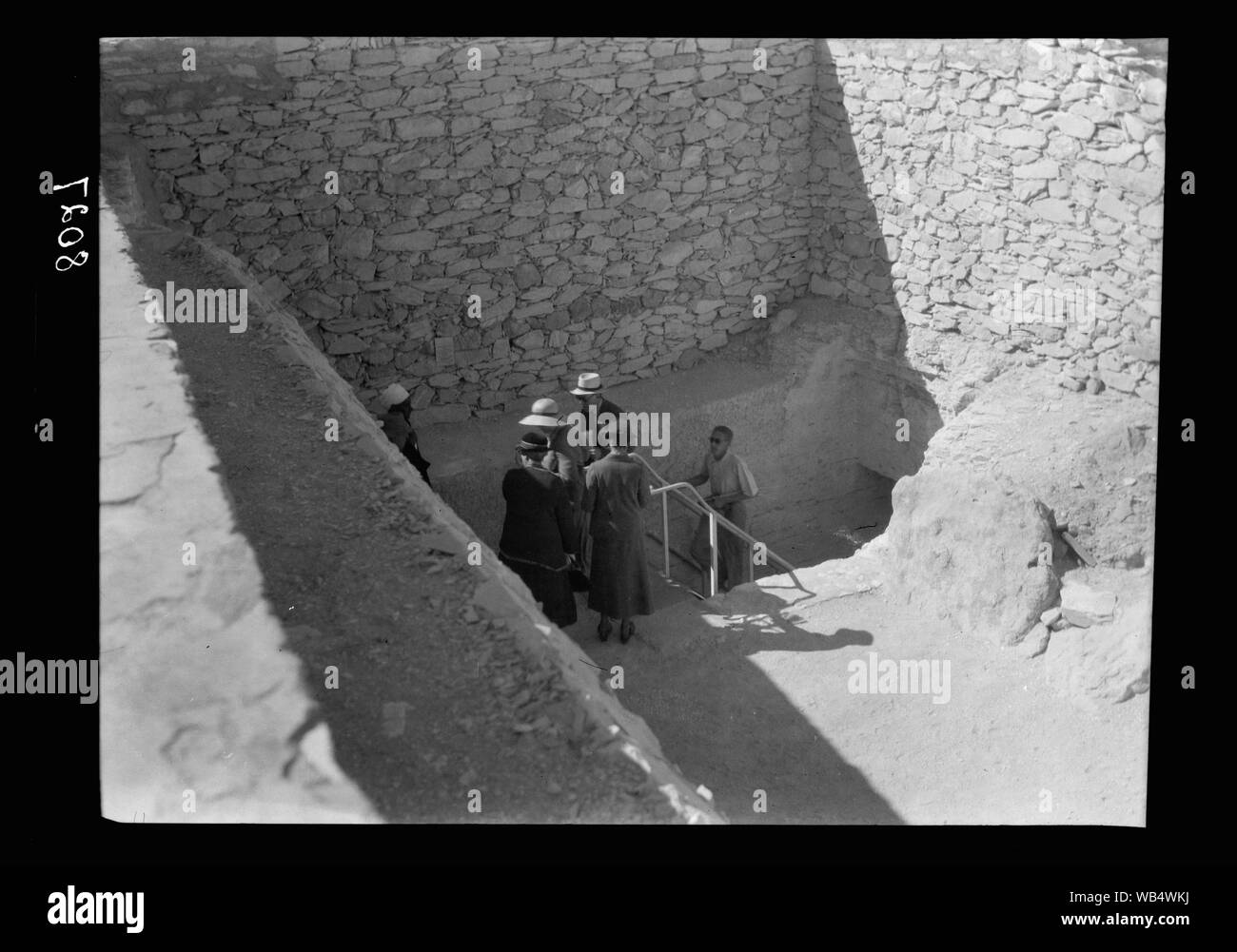 Egypt. Thebes to southern border of Egypt. Descent to Tutankhaman's tomb Abstract/medium: G. Eric and Edith Matson Photograph Collection Stock Photo