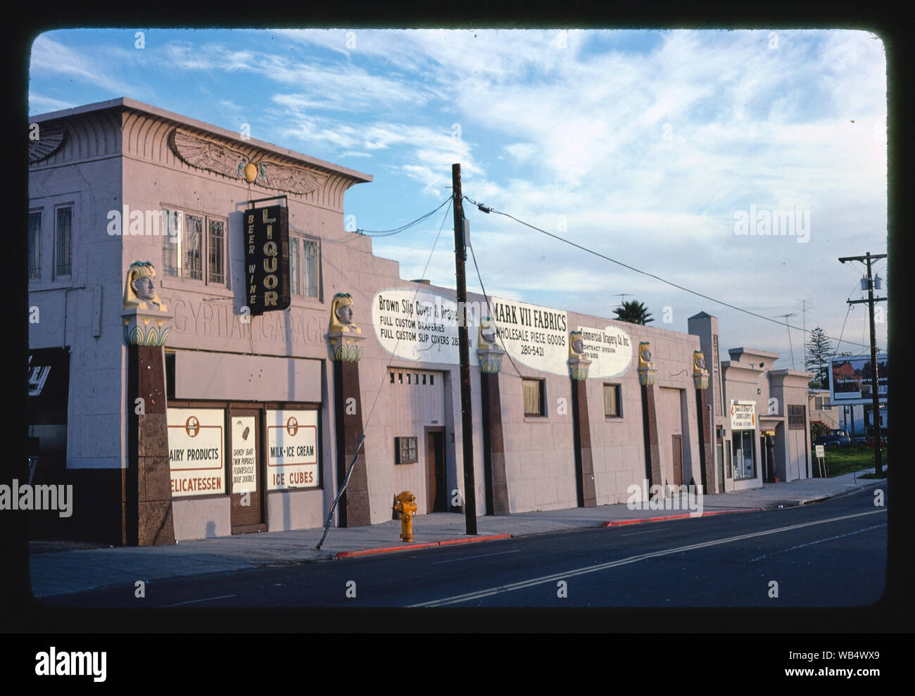 Egyptian Garage, San Diego, California Stock Photo Alamy