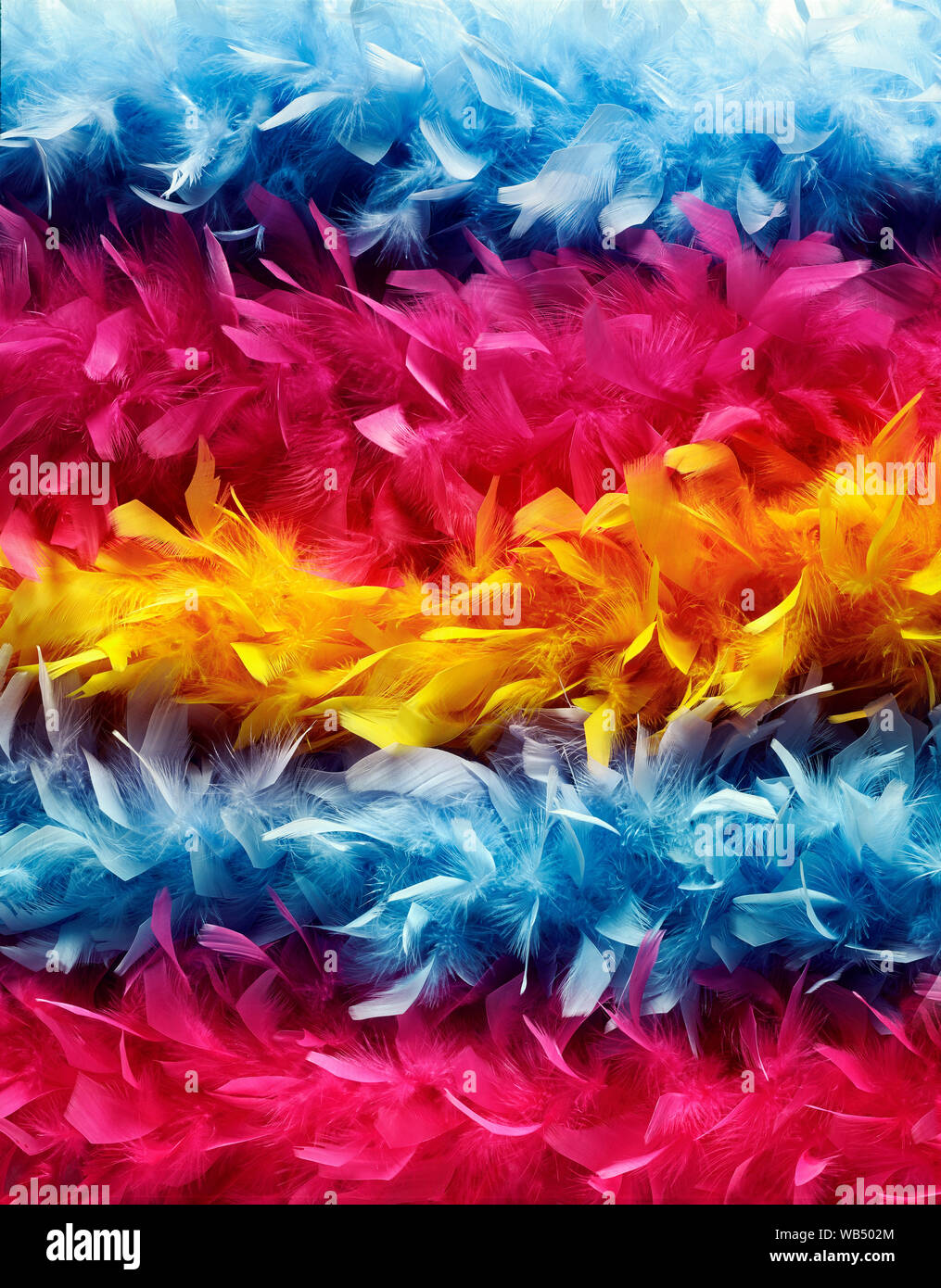 Colorful feather boas Stock Photo - Alamy