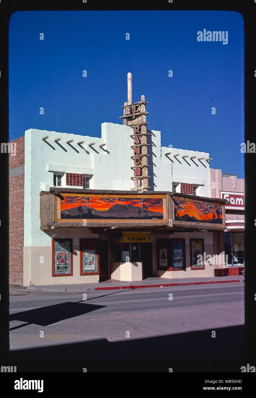 El Rancho Theater, Pine Street, Deming, New Mexico Stock Photo