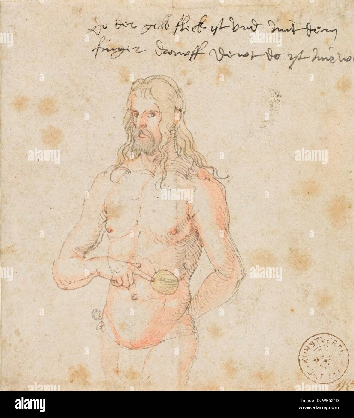 Albrecht Dürer - Selbstbildnis, krank (1509-1511). Stock Photo