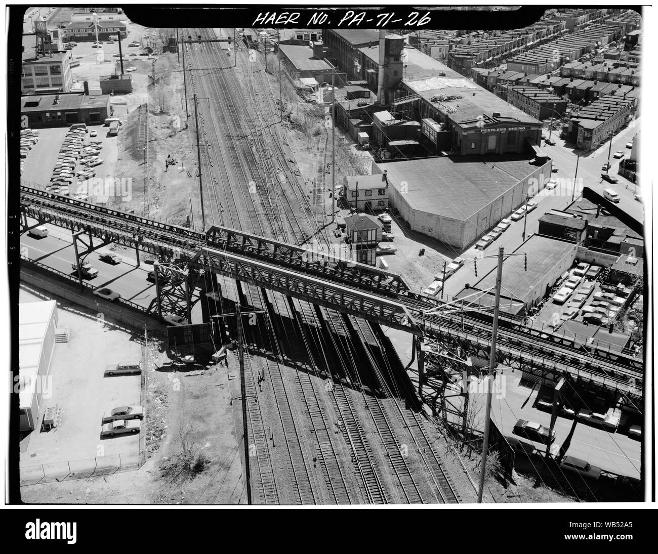 Elevated SEPTA subway Bridge crossing NEC. Philadelphia, Philadelphia