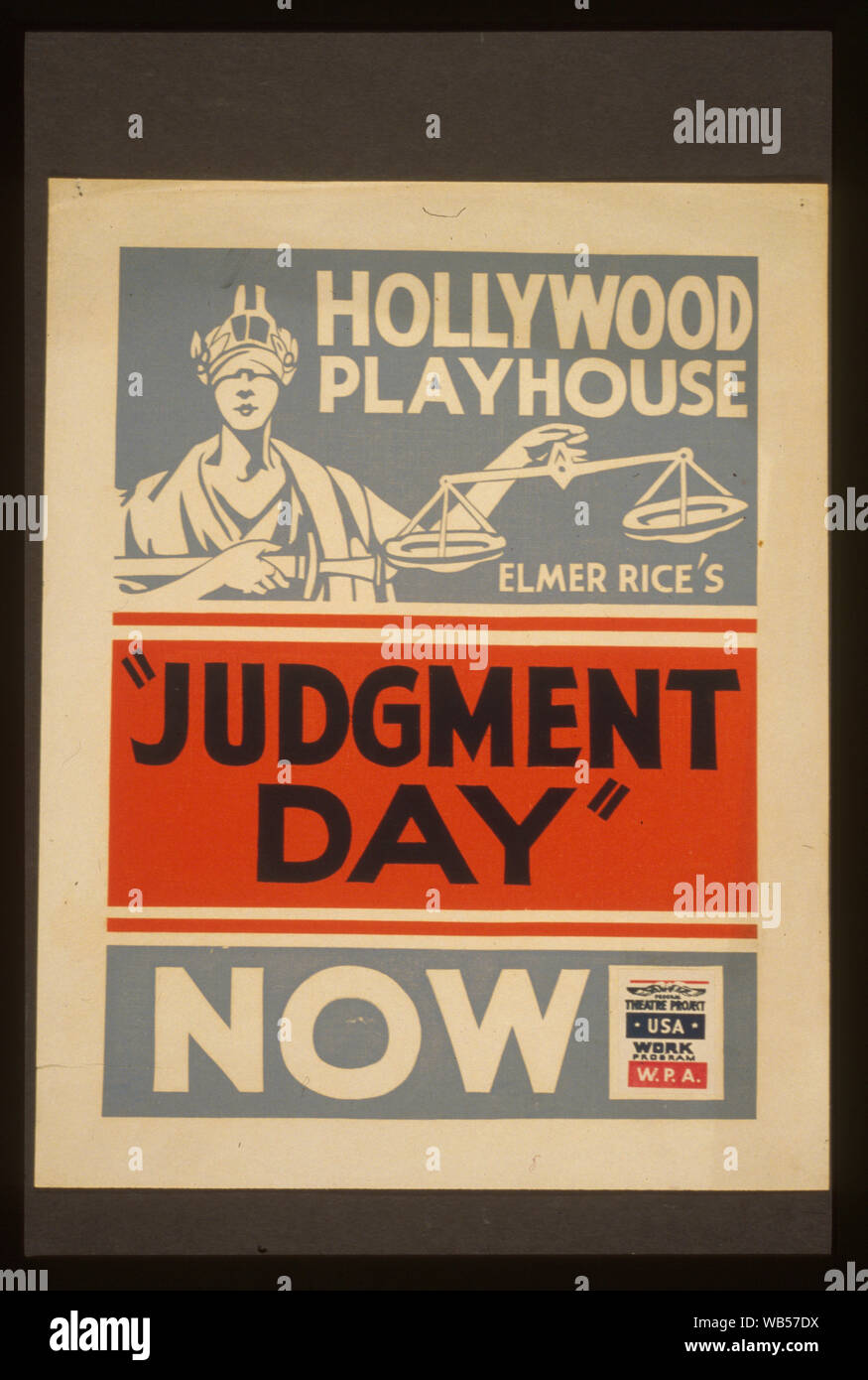 Elmer Rice's Judgment day Abstract Poster for Federal Theatre Project presentation of Judgment