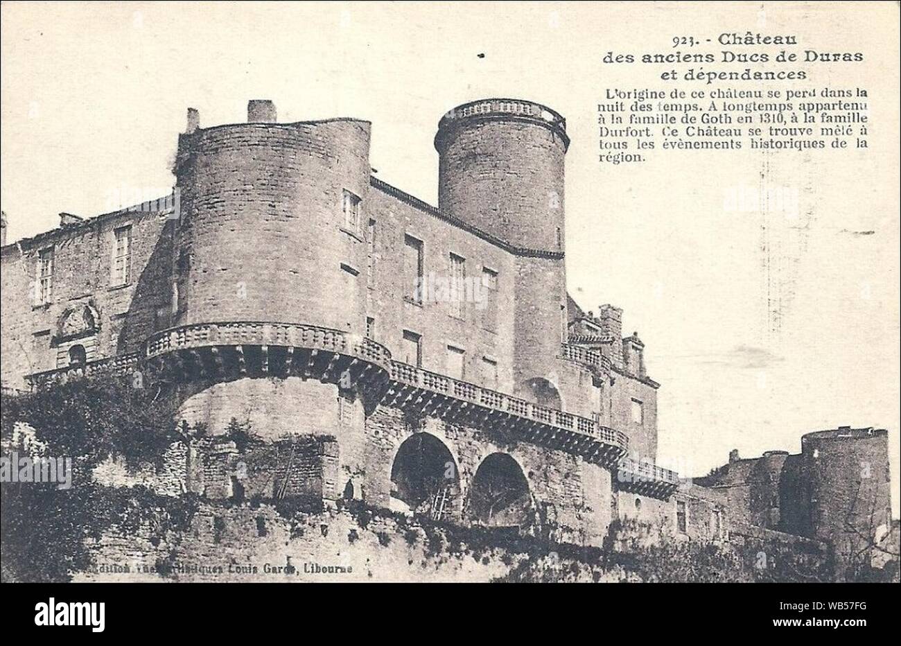 Duras château de Duras 1 Stock Photo Alamy