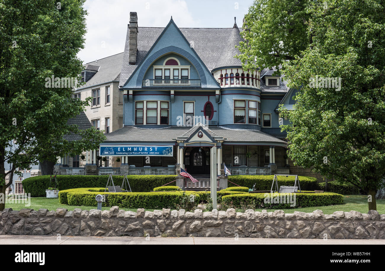 Elmhurst Mansion, also known as the House of Friendship, in Wheeling