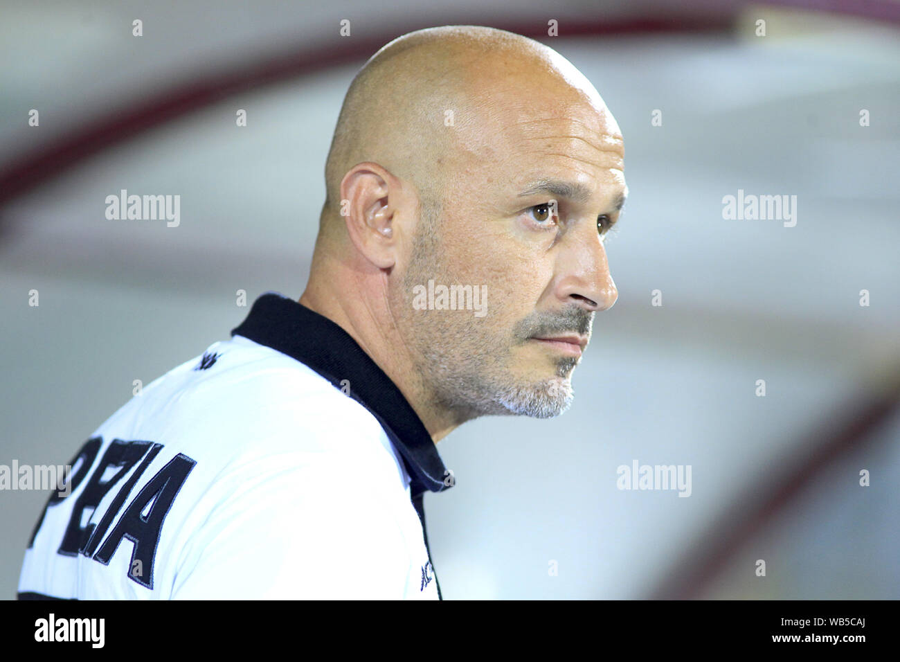 Cittadella, Italy, 24 Aug 2019, MISTER ITALIANO during Cittadella Vs Spezia  - Italian Football Serie B Men Championship - Credit: LPS/Davide  Casentini/Alamy Live News Stock Photo - Alamy