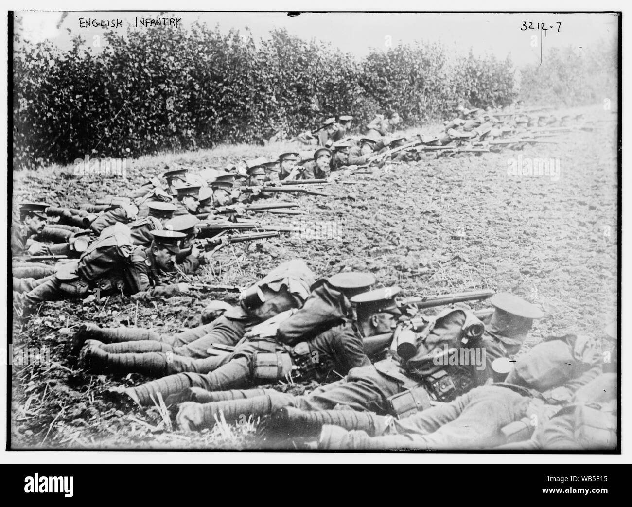 English Infantry Abstract/medium: 1 negative : glass ; 5 x 7 in. or smaller. Stock Photo