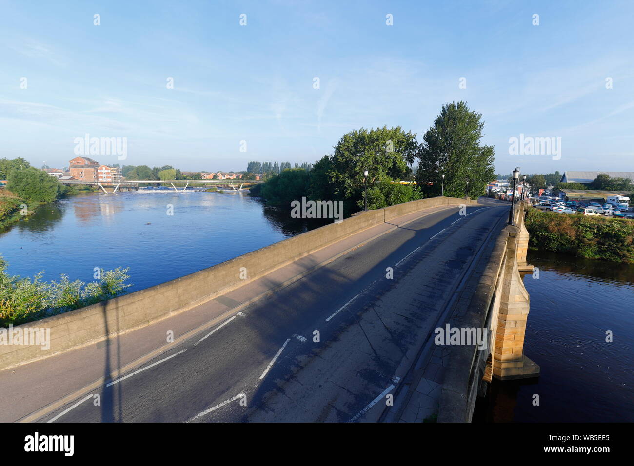 A bridge on Lock Lane in Castleford that crosses the River Aire Stock