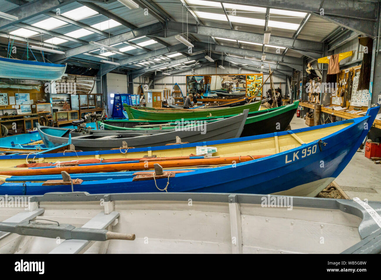 The Unst Boat Haven, Shetland. Stock Photo