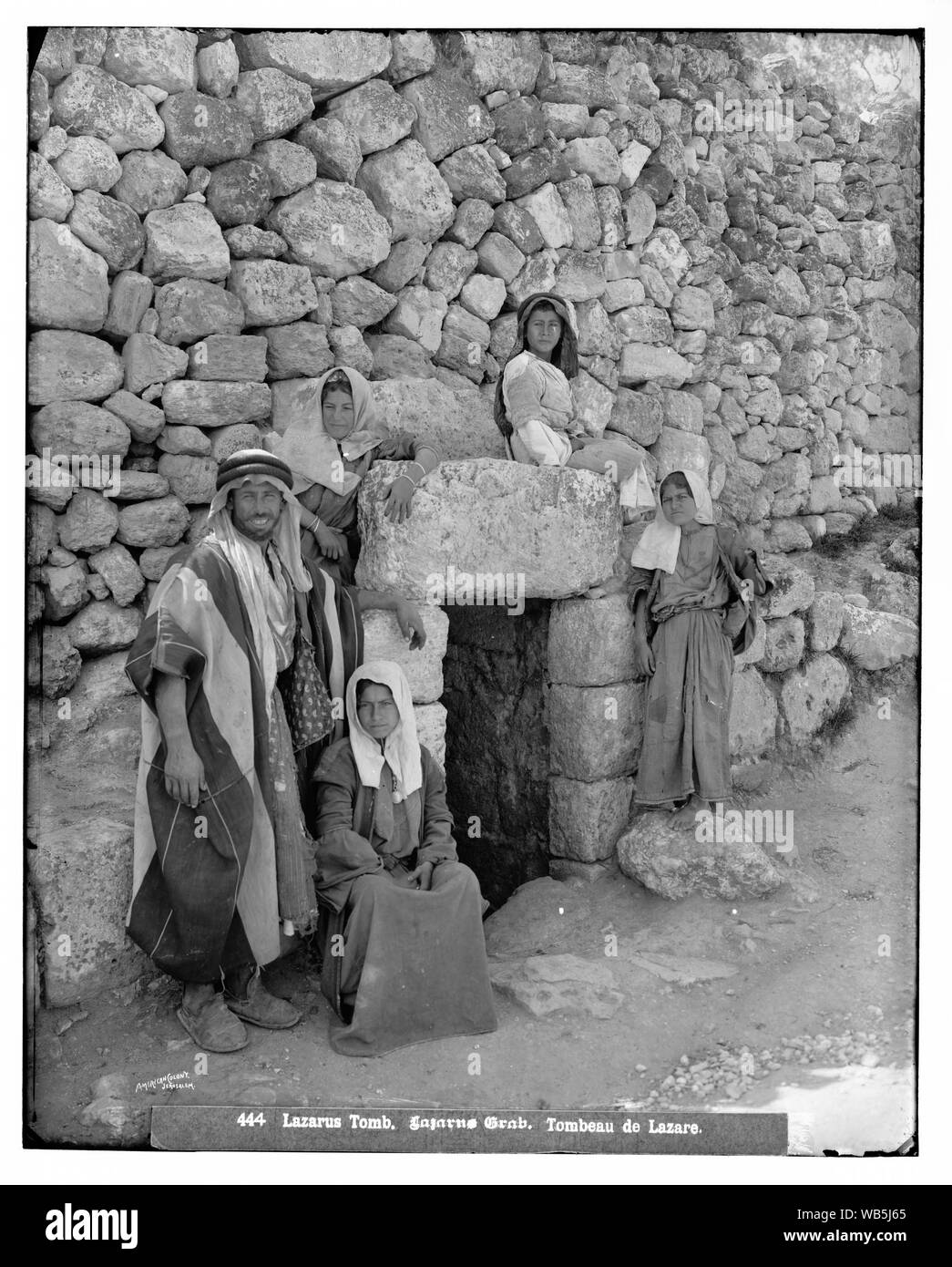 Environs of Jerusalem. Lazarus' Tomb Abstract/medium: G. Eric and Edith Matson Photograph Collection Stock Photo
