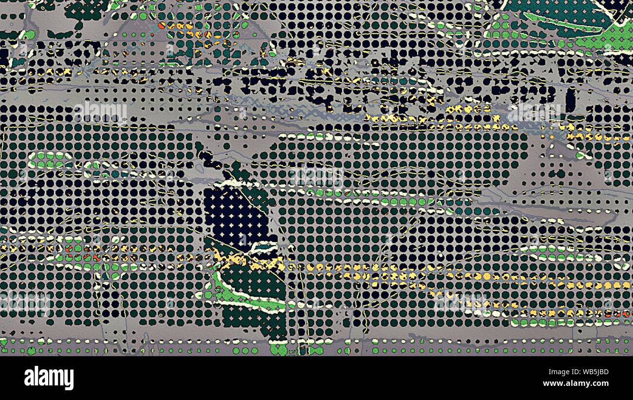 Abstract grunge halftone dots texture background. Striped surface ...