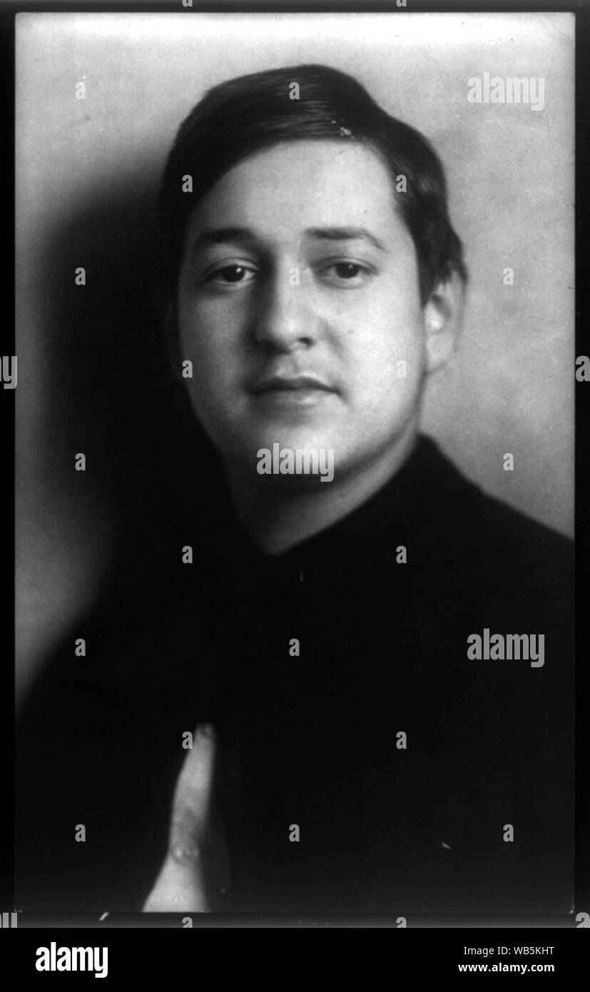 Erich Wolfgang Korngold, 1897-1957, bust portrait, facing left Abstract/medium: 1 photographic print. Stock Photo
