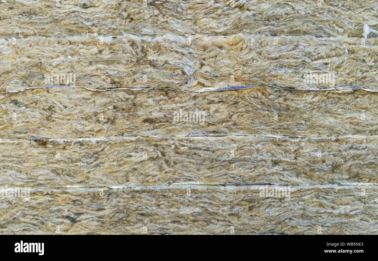 Mineral rock wool insulation material close-up for background Stock Photo -  Alamy