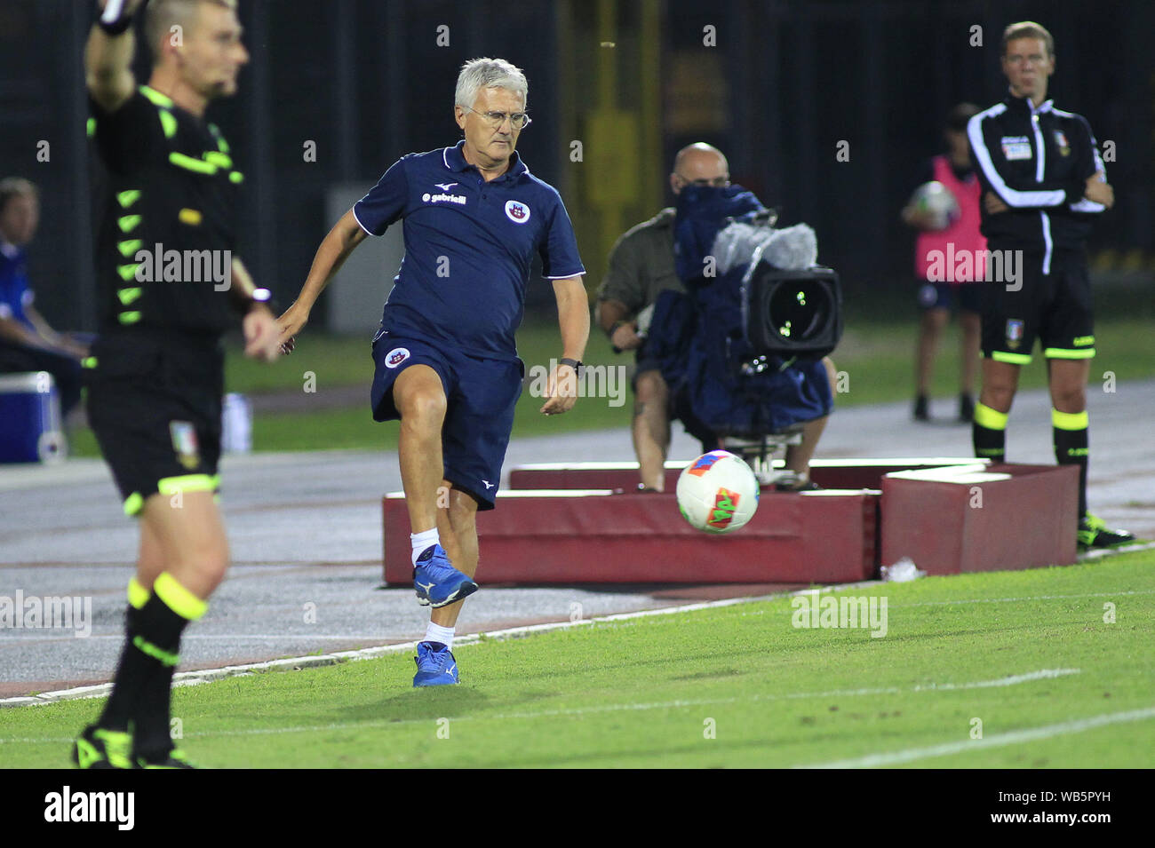 Cittadella, Italy, 24 Aug 2019, MISTER ITALIANO during Cittadella Vs Spezia  - Italian Football Serie B Men Championship - Credit: LPS/Davide  Casentini/Alamy Live News Stock Photo - Alamy